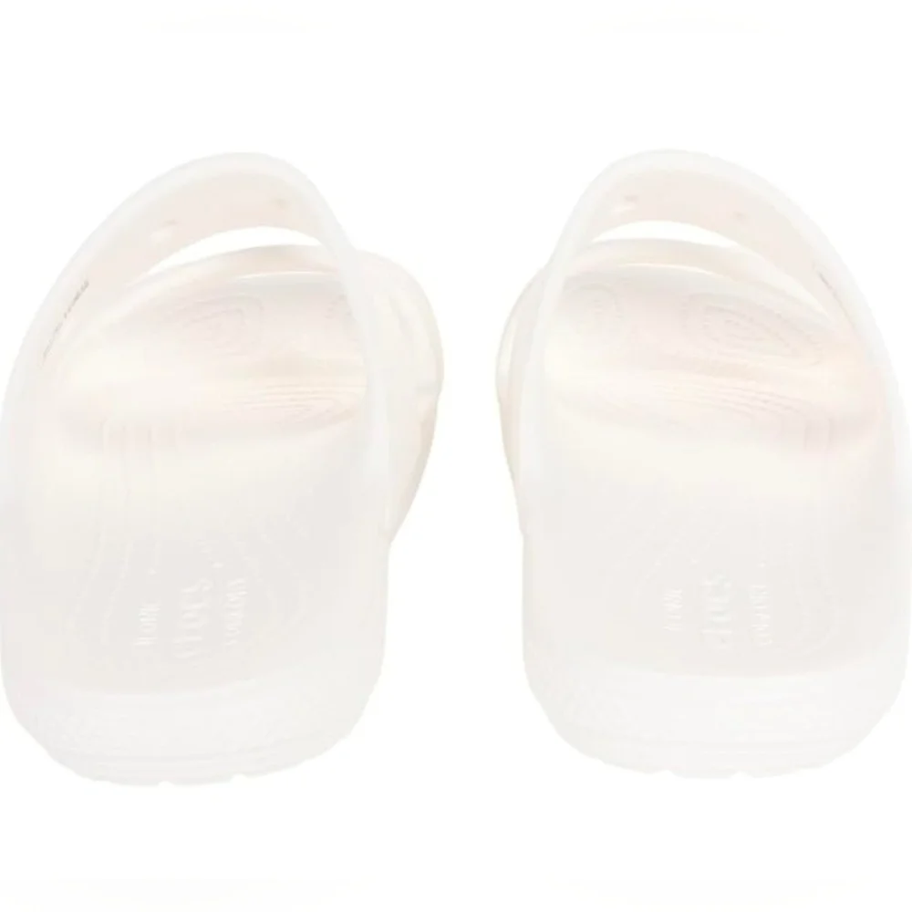 Crocs | Mens Size 12 Classic Two Strap Slide Sandals In True White